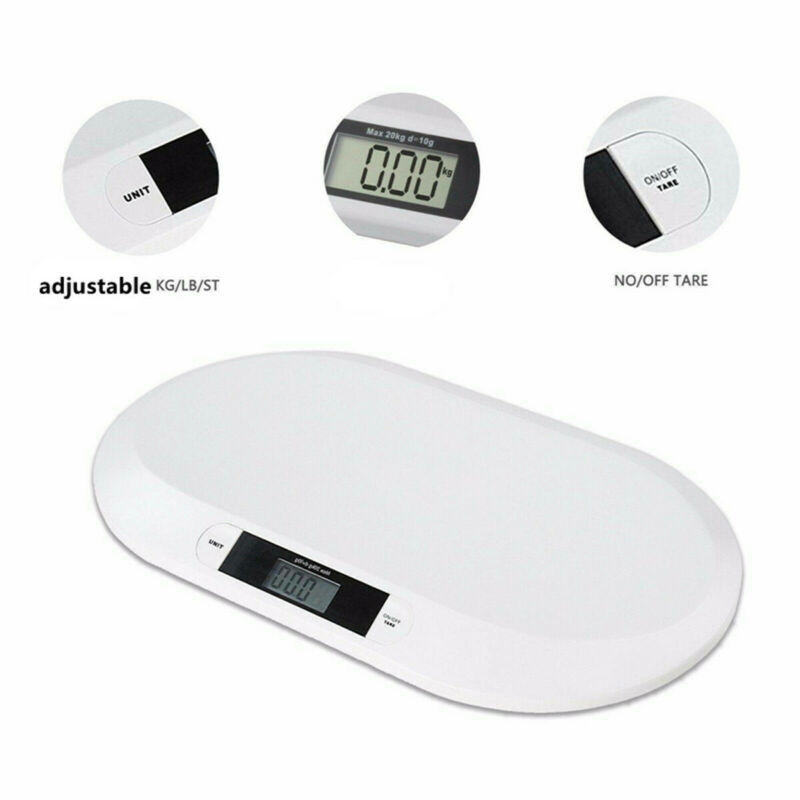 ADAM EQUIPMENT, Digital, 20kg/44 lb, Infant Scale - 19YN49